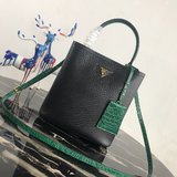 프라다 PRADA 파니에 악어가죽 핸드백 1BA212