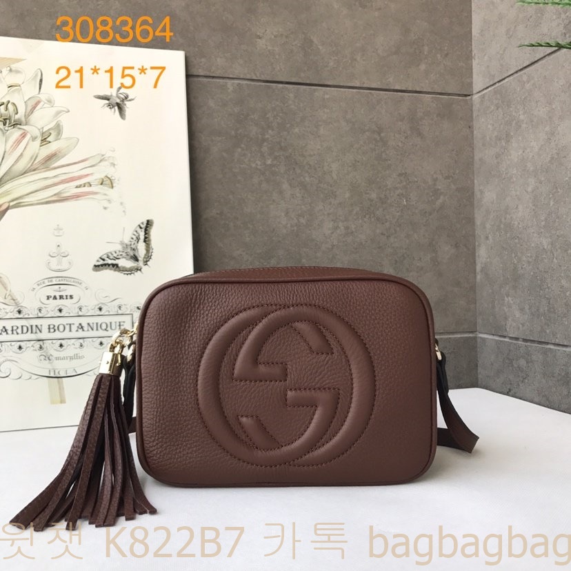 구찌 GUCCI 소호 스몰 가죽 디스코 백 308364