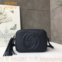 구찌 GUCCI 소호 스몰 가죽 디스코 백 308364