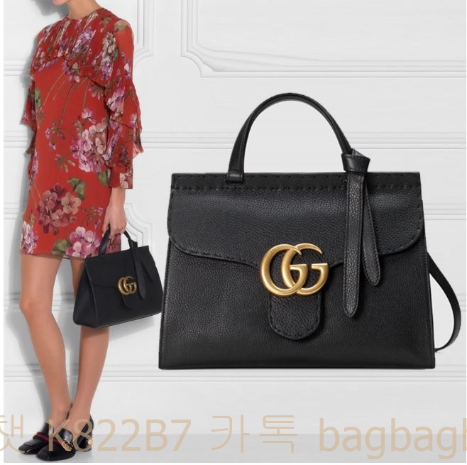 구찌 GUCCI  GG마몬트 스몰 탑핸들백 421890