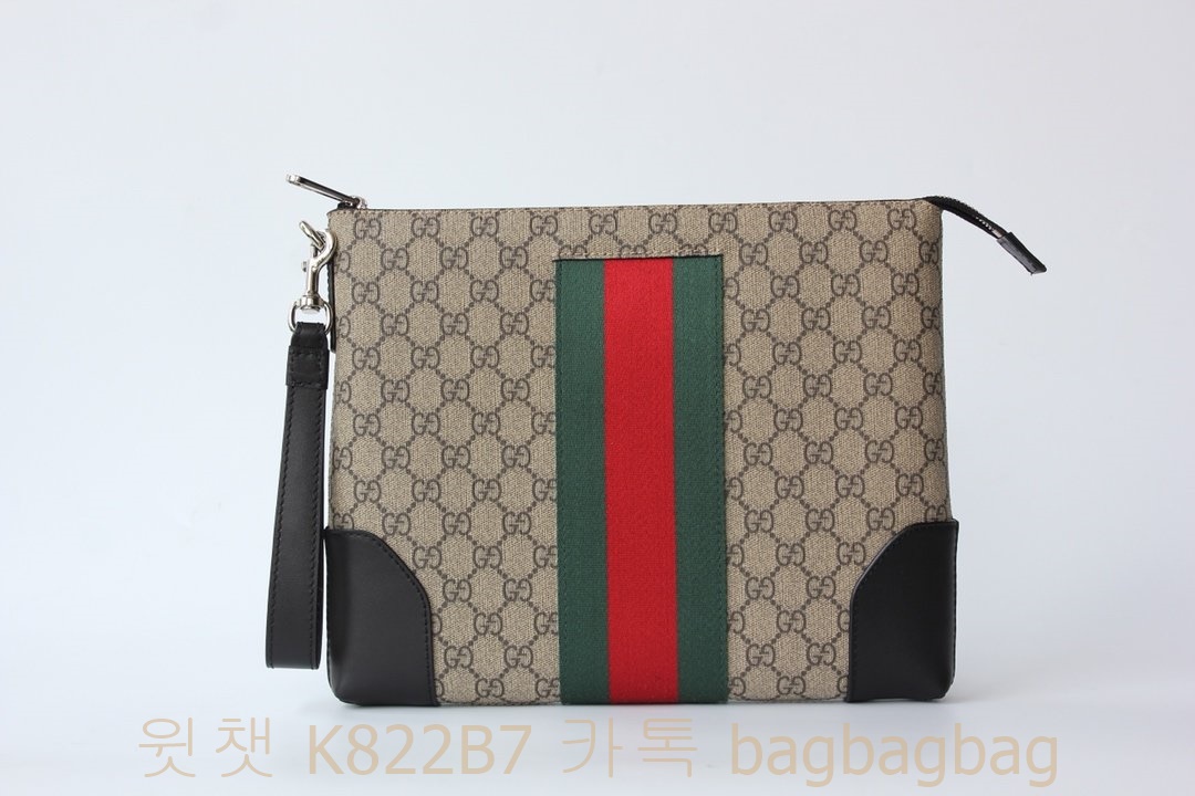 구찌 GUCCI  GG 수프림 남성용 클러치백  523603