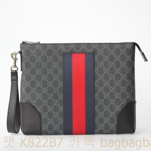 구찌 GUCCI  GG 수프림 남성용 클러치백  523603