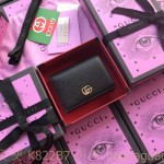 구찌 GUCCI GG 마몽 가죽 카드 케이스 반지갑 456126