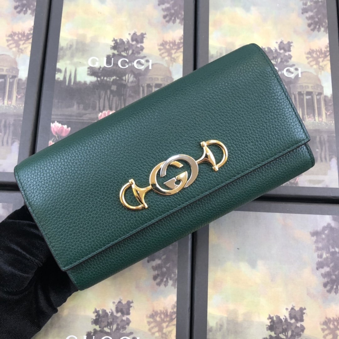 구찌 GUCCI 주미 가죽 장지갑 573612