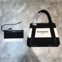 발렌시아가 BALENCIAGA 네이비 카바스 토트백 스몰