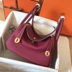 에르메스 HERMES 린디 Lindy Togo가죽 금장 은장