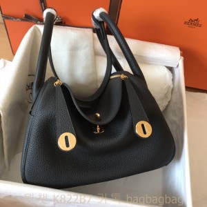 에르메스 HERMES 린디 Lindy Togo가죽 금장 은장