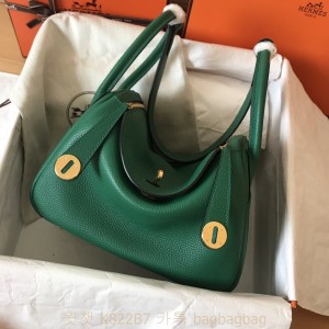 에르메스 HERMES 린디 Lindy Togo가죽 금장 은장