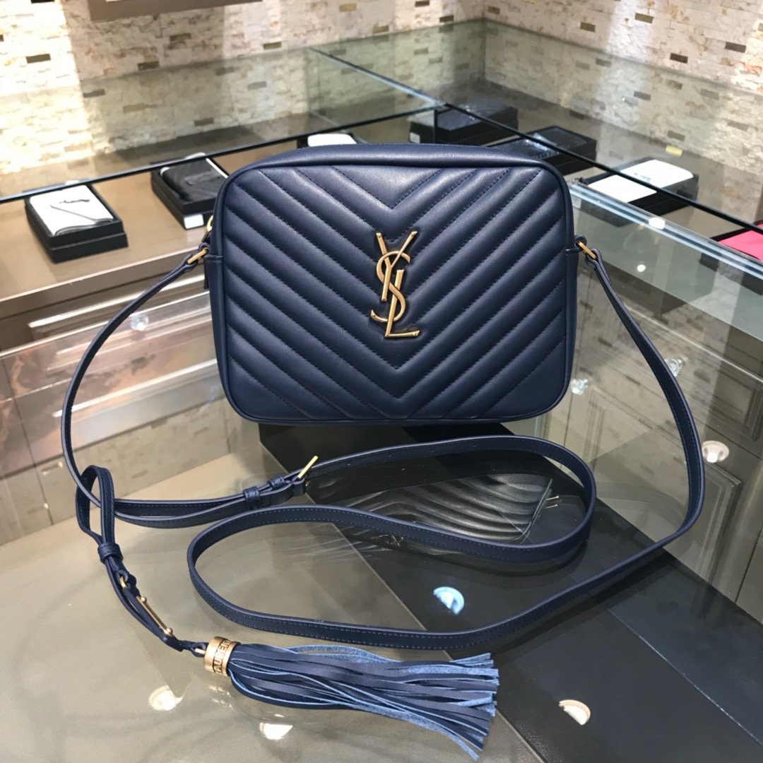 입생로랑 YSL 520534 마틀라세 레더 루 카메라백 