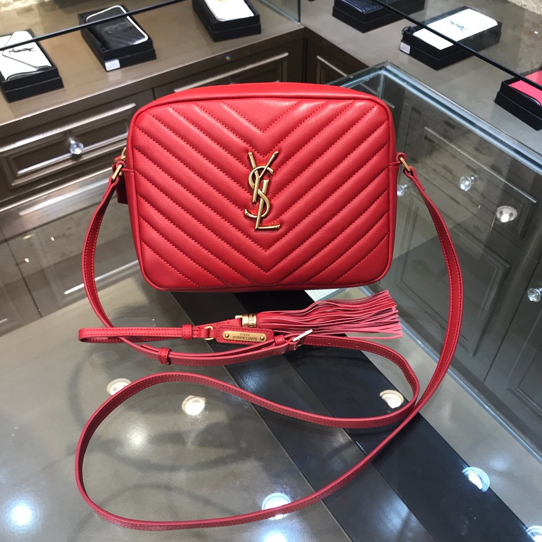 입생로랑 YSL 520534 마틀라세 레더 루 카메라백 