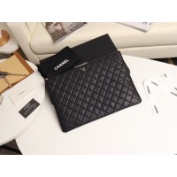 샤넬 CHANEL 캐비어 라지 클러치백 금장/은장