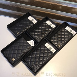 샤넬 CHANEL여권지갑 은장 금장