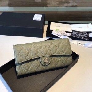 샤넬 CHANEL 장지갑 은장 금장