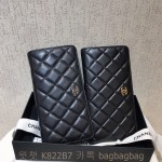 샤넬 CHANEL 장지갑  은장 금장