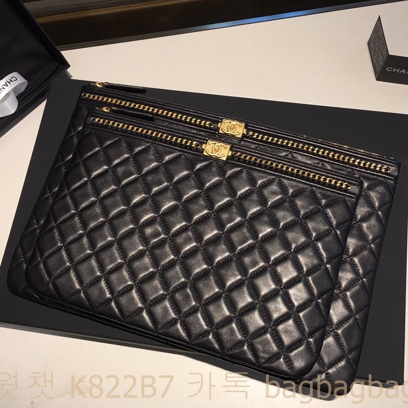 샤넬 CHANEL 클러치백 은장 금장 28cm