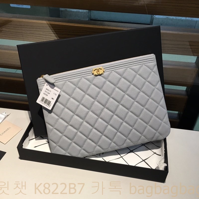 샤넬 CHANEL 클러치백 은장 금장 28cm