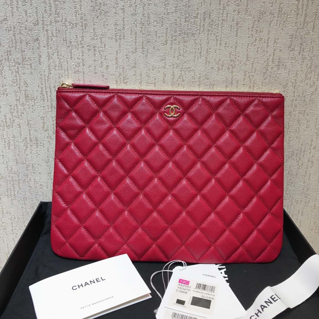 샤넬 CHANEL 클러치백 은장 금장 28cm