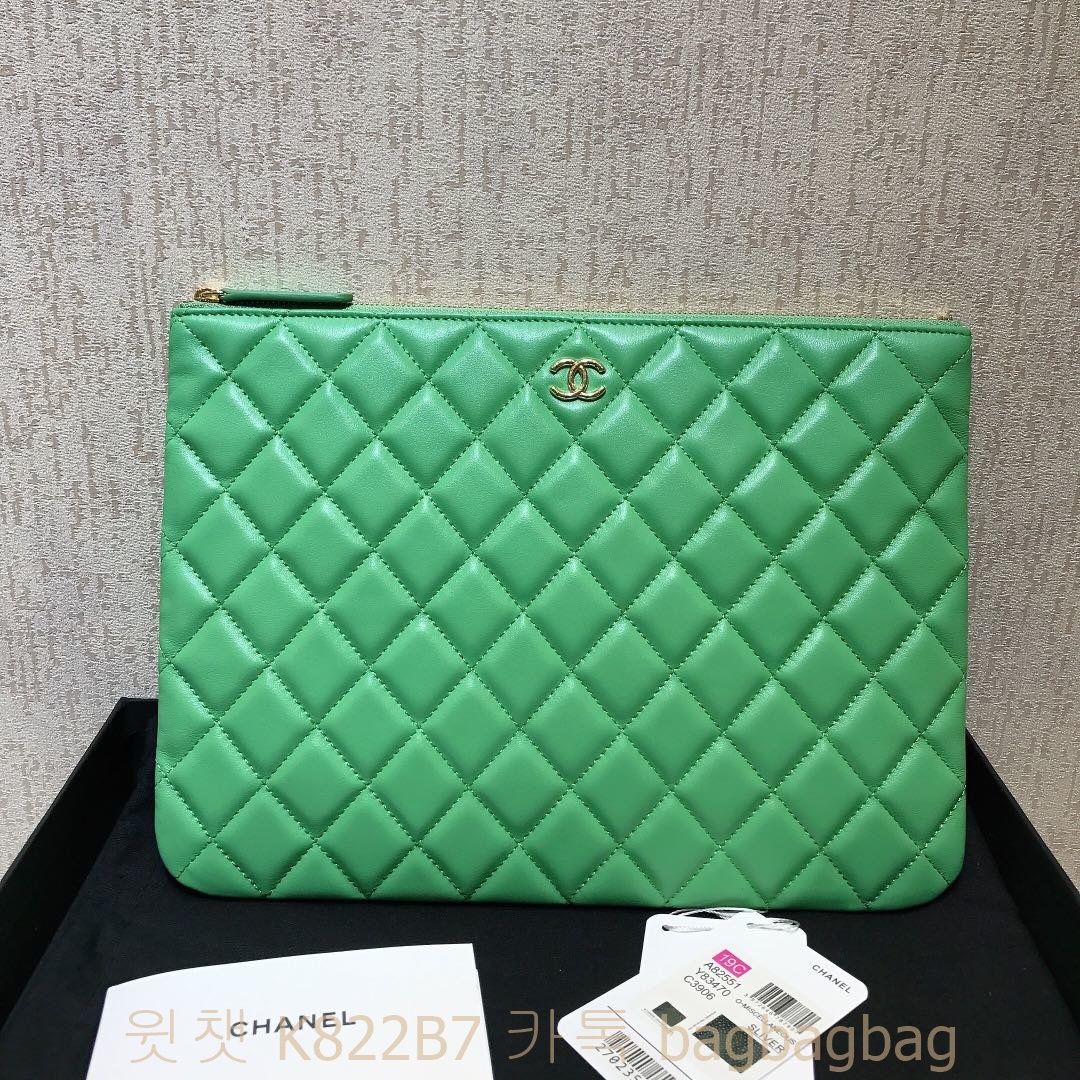 샤넬 CHANEL 클러치백 은장 금장 28cm