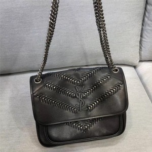 입생로랑 YSL 533037  22CM 니키 베이비 램스킨 숄더백 니키가방