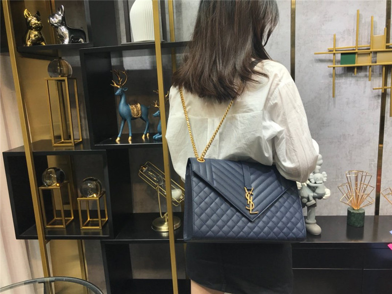 입생로랑 YSL 엔벨로프 마틀라세 라지 숄더백 487206 487198