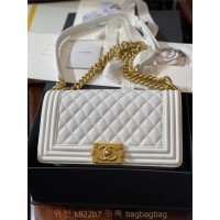 샤넬 CHANEL 캐비어 보이백 Leboy 25CM