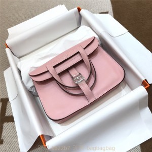 에르메스 HERMES 미니 할잔백 Swift가죽 금장 은장 22cm