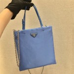 프라다 PRADA 나일론 체인 토트백 1BA252