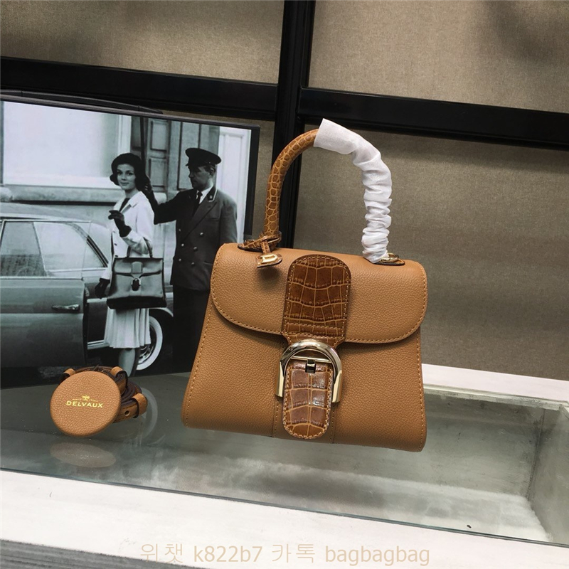 델보 Delvaux 브리앙 스몰 토트백 20cm