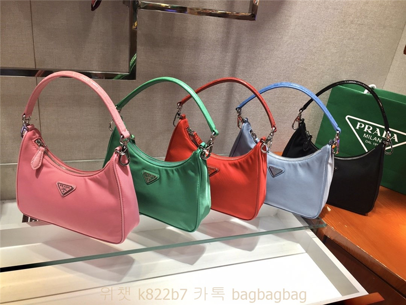 프라다 PRADA 나일론 숄더백 호보백  1BC204