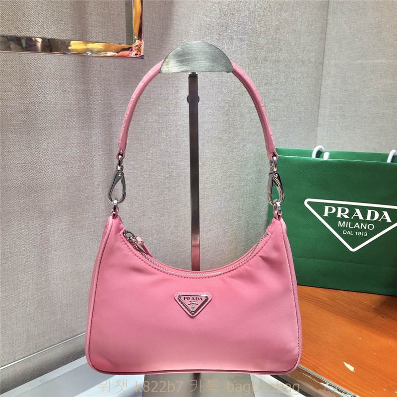 프라다 PRADA 나일론 숄더백 호보백  1BC204