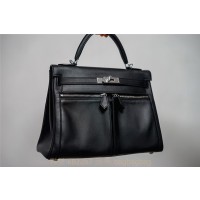 에르메스 HERMES Lakis Kelly  32cm 금장 은장