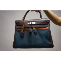 에르메스 HERMES Lakis Kelly 32cm 금장 은장