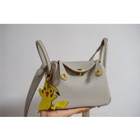 에르메스 HERMES 린디 Mini Lindy Togo가죽 금장 은장