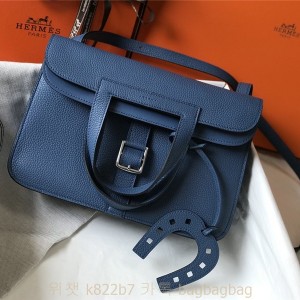 에르메스 HERMES 할잔백 togo가죽 금장 은장 30cm