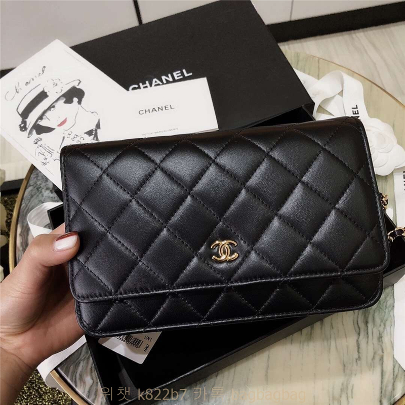 샤넬 CHANEL WOC 체인 크로스백 금장/은장