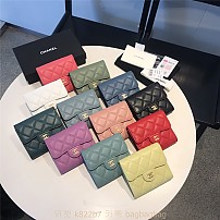 샤넬 CHANEL 클래식 캐비어 반지갑 