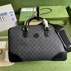 구찌 GUCCI  트래블백 인터로킹 G 수프림 여행가방 키폴 더플백 토트백 696014