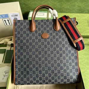 구찌 GUCCI 남성 남자  인터로킹 G 미디엄 토트백 674155