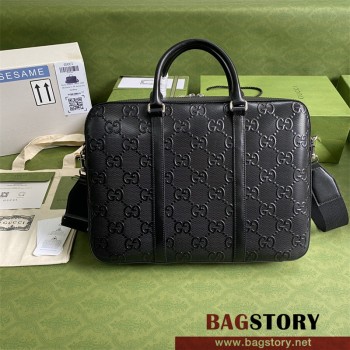 구찌 GUCCI 남성 남자 658573 GG 엠보스 서류 가방