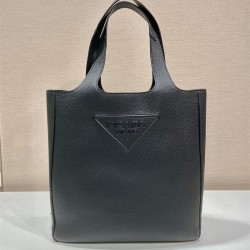 프라다 PRADA 남성 남자 2VG092 22FW 프라다 그레이니가죽 더블핸들 토트백