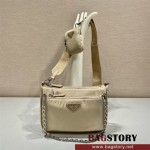 프라다 PRADA 남성 남자 1BH168 리나일론 숄더 백 