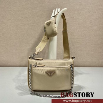프라다 PRADA 남성 남자 1BH168 리나일론 숄더 백 