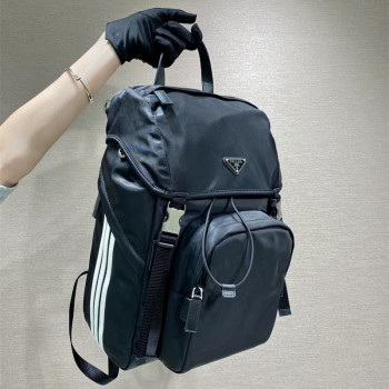 프라다 PRADA 남성 남자 2VZ135 리나일론 삼각 로고 백팩 아디다스