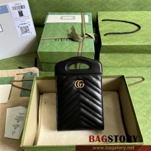 구찌 GUCCI  GG 마몽 탑 핸들 미니백 699756