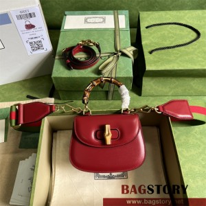 구찌 GUCCI 뱀부 1947 미니 탑 핸들백 686864