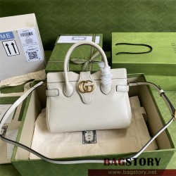 구찌 GUCCI 더블 G 디테일의 스몰 탑 핸들백 658450