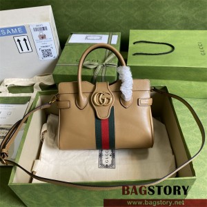 구찌 GUCCI 더블 G 디테일의 스몰 탑 핸들백 658450