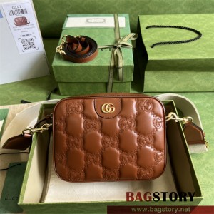 구찌 GUCCI GG 마틀라세 레더 스몰 핸드백 702234