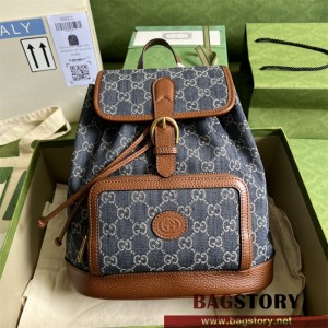 구찌 GUCCI 674147 인터로킹 G 디테일의 백팩