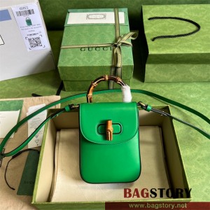 구찌 GUCCI 702106 뱀부 미니 크로스 핸드백 숄더백